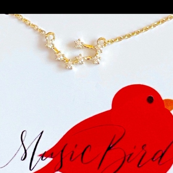 2 Taurus Zodiac 18k White/Yellow GP Necklaces - Picture 2 of 9